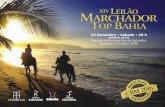 Catalogo MARCHADOR TOP BAHIA 2016 - 28 x 21 cm - B Pedro e Marcelo Marques ... em um bom nível, ... NOBRE DE SANTA LÚCIA X HERA DO CARDEAL VENDEDOR: HARAS BEIRA RIO