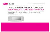 TELEVISOR A CORES MANUAL DE SERVIÇO · CHASSIS : MC-059A MODELO : 21FX5RL 21FX5RL-LD ... segurança são identificadas por uma marca ... equivalente). 7.