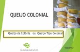 QUEIJO COLONIAL - agricultura.rs.gov.br · QUEIJO COLONIAL Queijo da Colônia ou Queijo Tipo Colonial OSVALDO BRUNETTO EXPOINTER-2015 DIA DA QUALIDADE APIL-RS