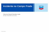 Incidente no Campo Frade - senado.leg.br · Estrutura de Comando de Resposta à Incidentes da Chevron Brasil Controle da fonte residual Apoio de toda a indústria do petróleo