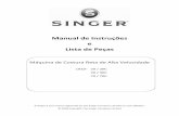Singer 191D Reta | Manual de Instruções e Lista de Peçasjucamaquinas.com.br/catalog/Singer/Singer 191D.pdf · Máquina de Costura Reta de Alta Velocidade Manual de Instruções