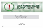 Beanie Medeiros Tayane Miranda - … · Drogas antitireoidianas 1 mês antes e suspensão de 7 dias: risco de crise tireotoxica por lesão actinica da glândula