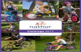Catálogo 2017 - Nathor Bicicletasnathor.com/cat_nathor2016.pdf10 entradas de ar Sistema de trava com botão Regulagem de circunferência 6 7 Idade recomendada A partir e 18 meses