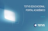 TOTVS EDUCACIONAL: PORTAL ACADÊMICOportaldoaluno.unis.edu.br/.../65/2017/03/Manual-Portal-Academico.pdf · TOTVS EDUCACIONAL: PORTAL ACADÊMICO. HOJE FALAREMOS SOBRE 1. PORTAL ACADÊMICO: