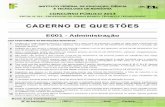 E001 - Administração de Questões –IFRO Edital 011 -E001 Administração Página 2 Língua Portuguesa Texto para responder às questões de 01 a 10. A TRANSFIGURAÇÃO PELA POESIA.