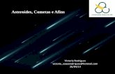 Asteroides, Cometas e Afins · Asteroides • 1766: Johann Titius detectou uma regularidade nas distâncias médias dos planetas do Sol, popularizada mais tarde por Johann Bode.
