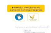 Benefícios nutricionais do consumo de Fruta e Vegetais · Causas de morte (por grupo), estimadas em 2008 Doenças crónicas não transmissíveis (63%) Doenças transmissíveis, condições