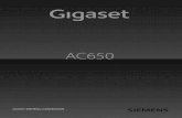Gigaset AC650 - videoporteiro.com · - 3 - Gigaset AC650 / br / A31008-M251-U101-2-5719 / overview.fm / 14.7.10 Bem-vindo Parabéns pela compra do telefone sem fio Gigaset AC 650.