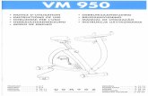 · PDF fileendereço: domyos@decathlon.fr. Deseiamos-lhe urn bom treino e esperamos que este produto DOM YOS seia sinónimo de prazer para si. AP n E S ENTACÄO A VM950 é uma bicicleta