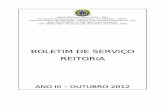 BOLETIM DE SERVIÇO REITORIA - portarias.ifc.edu.brportarias.ifc.edu.br/.../sites/10/2014/08/10.-Ano-III-Outubro-2012.pdf · Decreto não numerado de 24/01/2012, publicado no Diário