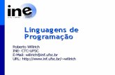 Linguagens de Programação - inf.ufsc.brsilveira/INE5602/Laminas/INE5602Aula7.pdf · • por exemplo, permitindo a programação de portas seriais e paralela de um PC. ... • existem