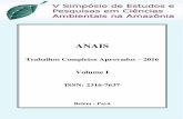 ANAIS - ainfo.cnptia.embrapa.brainfo.cnptia.embrapa.br/digital/bitstream/item/155031/1/... · V Simpósio de Estudo e Pesquisa em Ciências Ambientais na Amazônia, Belém (PA), 16
