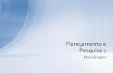 Planejamento e Pesquisa 1 - IME-USP - Instituto de ...lane/home/MAE0317/Plan2_2012.pdf · Planejamento e Pesquisa 1 ... Testes de hipóteses MAE0317 - Lane Alencar ... Parametrizações