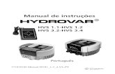 HVS 1.1-HVS 1.2 HVS 3.2-HVS 3 - doc.lowara.comdoc.lowara.com/lowdata/doc/PT/hydrovarhvs-im-pt.pdf · 6.6.2 Potência nominal da electrobomba (Rated Power) ... Manual de instruções
