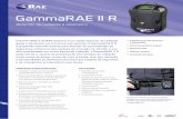GammaRAE II R - raesystems.com · Detector de radiação e dosímetro O GammaRAE II da RAE Systems é um rápido detector de radiação gama e dosímetro em um único instrumento.