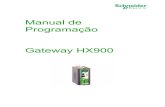 Manual de Programação Gateway HX900 · NBR 14522. Pode também receber sinais de transdutores digitais através de rede de comunicação seriais RS-485 e/ou rede Ethernet, sendo
