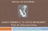 DARCY RIBEIRO E “O POVO BRASILEIRO” - Escola … 31 - 24.05... · Em 1939 vai para a Bahia estudar medicina por vontade de sua mãe, uma professora primária. Não se adaptando