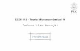 ECO 1113 ECO1113 - PUC Rio | Departamento de … · DEPARTAMENTO DE ECONOMIA 2014.1 ... OBJETIVOS Este é o primeiro curso de Microeconomia no programa de graduação em Econo-mia