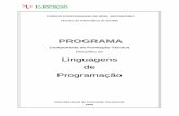 32-Linguagens de Programação - IPTrans - Escola ... · Programa de Linguagens Programação Cursos Profissionais TÉCNICO DE INFORMÁTICA DE GESTÃO 3 1. Caracterização da Disciplina