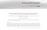 Organicidade de classe e empresas jornalísticas: uma ... · Marques de Melo (2006), em teorias do jornalismo e da comunicação. Por outro lado, autores cujo arcabouço teórico-metodológico