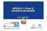Maputo, Moçambique 2008 - MEASURE Evaluation · MÓDULO 1: COLECTA DE DADOS ... Visão sobre Avaliação de Impacto/Assessment ... Simples desenho pré-post Medições repetidas