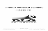 Remota Universal Ethernet XM-210 ETH · Switch Ethernet ... tratados e confiáveis para os sistemas de supervisão e controle, assim sendo, as remotas