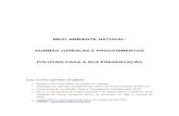 MEIO AMBIENTE NATURAL: NORMAS JURÍDICAS E …pm.al.gov.br/intra/downloads/bc_meio_ambiente/meio_02.pdf · MEIO AMBIENTE NATURAL: NORMAS JURÍDICAS E PROCEDIMENTOS POLICIAIS PARA