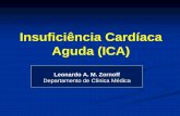 Insuficiência Cardíaca Aguda (ICA) - fmb.unesp.br · PDF fileFatores Precipitantes Piora Rápida Arritmias (causa/consequência) Síndrome Coronariana Aguda Embolia pulmonar Crise