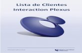 Lista de Clientes Interaction Plexus · Equipo Máquinas e Veículos Ltda.; ... Continental Brasil Ind. Automotiva Ltda.; ... MTA do Brasil Indústria e Comércio Ltda.;