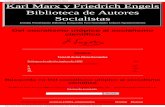Karl Marx y Friedrich Engels Biblioteca de Autores …tpellicer.com/libros/Engels, F. - Del socialismo utópico al... · Engels: Del socialismo utópico al socialismo científico.