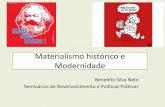 Materialismo hist³rico e Modernidade - Materialismo hist³rico e    desenvolvimento