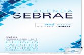 AGENDA SEBRAE - sebrae.com.br Sebrae/UFs/GO/Sebrae de A a Z... · Como Atrair, Conquistar e Manter ... de duração, 1 hora de tira-dúvidas presencial e individual por empresa, após