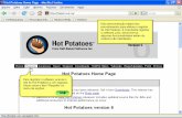 HotPotatoesRegistro - CMP505: Tópicos Especiais ... · PDF fileHot Potatoes Home Page - Mozilla Firefox Exibir Histórico Favoritos Ferramentas http:\\hotpot.uvic.ca\ Ajuda Windows