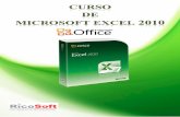 Curso de Excel 2010 - de Excel 2010.pdf · PDF fileCurso Excel 2010 – Alfredo Rico – RicoSoft 2011 3 Curso de Excel 2010. Índice del curso 1. Elementos de Excel 8. Cambios de