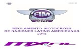 REGLAMENTO MOTOCROSS DE NACIONES ... - fim …fim-latinamerica.com/w/wp-content/uploads/2018/05/Reglamento... · • Cada año, la FIM Latin ... Este evento, es ... informar a la