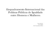 Enquadramento Internacional das Políticas Públicas de ... · Temas prioritários: emprego, saúde, ... lei e efectiva igualdade perante a lei ... protecção da maternidade e paternidade,