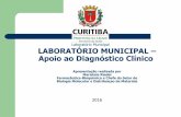 Laboratório Municipal LABORATÓRIO MUNICIPAL – … · Slide 1 Author: sms Created Date: 8/19/2016 2:45:24 PM ...