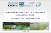 DETERMINAÇÃO DO ESTADO DE EUTROFIZAÇÃO DE … Ag… · Determinação do estado de eutrofização em reservatórios ... RESULTADOS OBTIDOS Determinação do estado de eutrofização