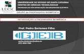 Prof. Pedro Bertemes Filho - joinville.udesc.br · A engenharia Biomédica envolve a aplicação das técnicas e métodos da engenharia elétrica, mecânica, química e de plásticos,