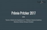Prêmio Pritzker 2017 - arquitetura.weebly.comarquitetura.weebly.com/uploads/3/0/2/6/3026071/ufpr2017_rcr... · e Escola Técnica Superior d’Arquitectura de Barcelona, nas ... ores-do-premio-pritzker-2017>.