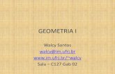 GEOMETRIA I - im.ufrj.brim.ufrj.br/~walcy/GEOMETRIA_I.pdf · necessidade da nossa geometria (euclidiana) não pode ser demonstrada, pelo menos não pela razão humana, nem por culpa