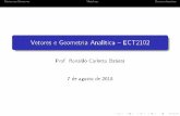 Vetores e Geometria Analítica ECT2102 - Página …rbatista/files/vga/sis_mat_slides.pdf · Sistemas LinearesMatrizesDeterminantes Vetores e Geometria Analítica ECT2102 Prof. Ronaldo