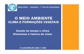 O MEIO AMBIENTE - alfarrabio.di.uminho.ptalfarrabio.di.uminho.pt/teresiano/div/docum/7_geo_o_meio_ambiente.pdf · 2011/2012 –Geografia –7º Ano de escolaridade Estado do tempo