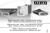 Manual de Instalação de Servomotores CA Manual de ...ecatalog.weg.net/files/wegnet/...de-servomotores-ca... · Todos los servomotores SWA son suministrados con “resolver” para