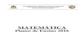 MATEMÁTICA - ca.ufsc.br¡tica-2018.pdfInstrumentos: observações e registros, realizados pelo professor, das várias interações com os alunos; trabalhos do aluno durante o ano