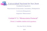 Universidad Nacional de San Juandea.unsj.edu.ar/biomecanica/Tema2_Biomec Postural_Parte 2_2018.pdf · Diferenciamos entre centro de masa, centro de gravedad y centroide, aunque bajo