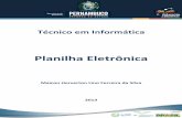 Planilha Eletrônica - Site · PDF file4 técnico em informática 1.competÊncia 01 | elaborar uma planilha eletrÔnica utilizando recursos de um software especÍfico – o inÍcio