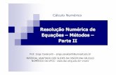 Resolução Numérica de Equações –Métodos – Parte IIunivasf.edu.br/~jorge.cavalcanti/4CN_Parte2.1_Metodos.pdf · Cálculo Numérico Resolução Numérica de Equações –Métodos