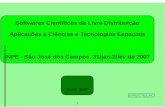 Introdução a Softwares Científicos de Livre Distribuição ...margarete/download/ELAC2007/ELACMath.pdf · Softwares Cientíﬁcos de Livre Distribuição Aplicações a Ciências