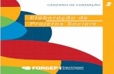 Elaboração de Projetos Sociais - Flacsoflacso.org.br/files/2016/08/forgep_elaboracaodeprojeto.pdf · 8 Projeto não é assunto desconhecido da maioria das pessoas, porém como ainda